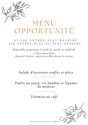 Menu Opportunit�
