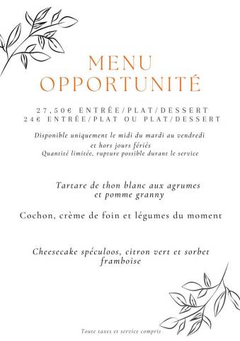 Menu Opportunit