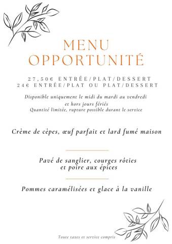 Menu Opportunit�