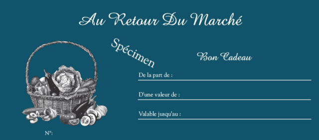 Menu du march pour 2 personnes, coupe de champagne et accord mets et vins en 2 verres 