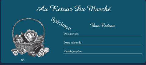 Menu du march pour 2 personnes avec accord mets et vins